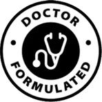 Doctor formulated roundel, greyed: not claimed for this product